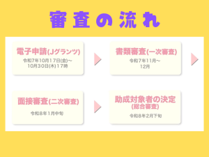 製品改良/規格適合・認証取得支援事業 審査の流れ