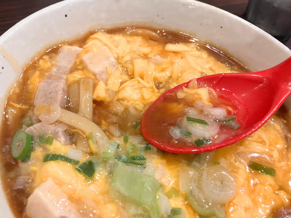 ココイチのあんかけカレーうどんのスープ