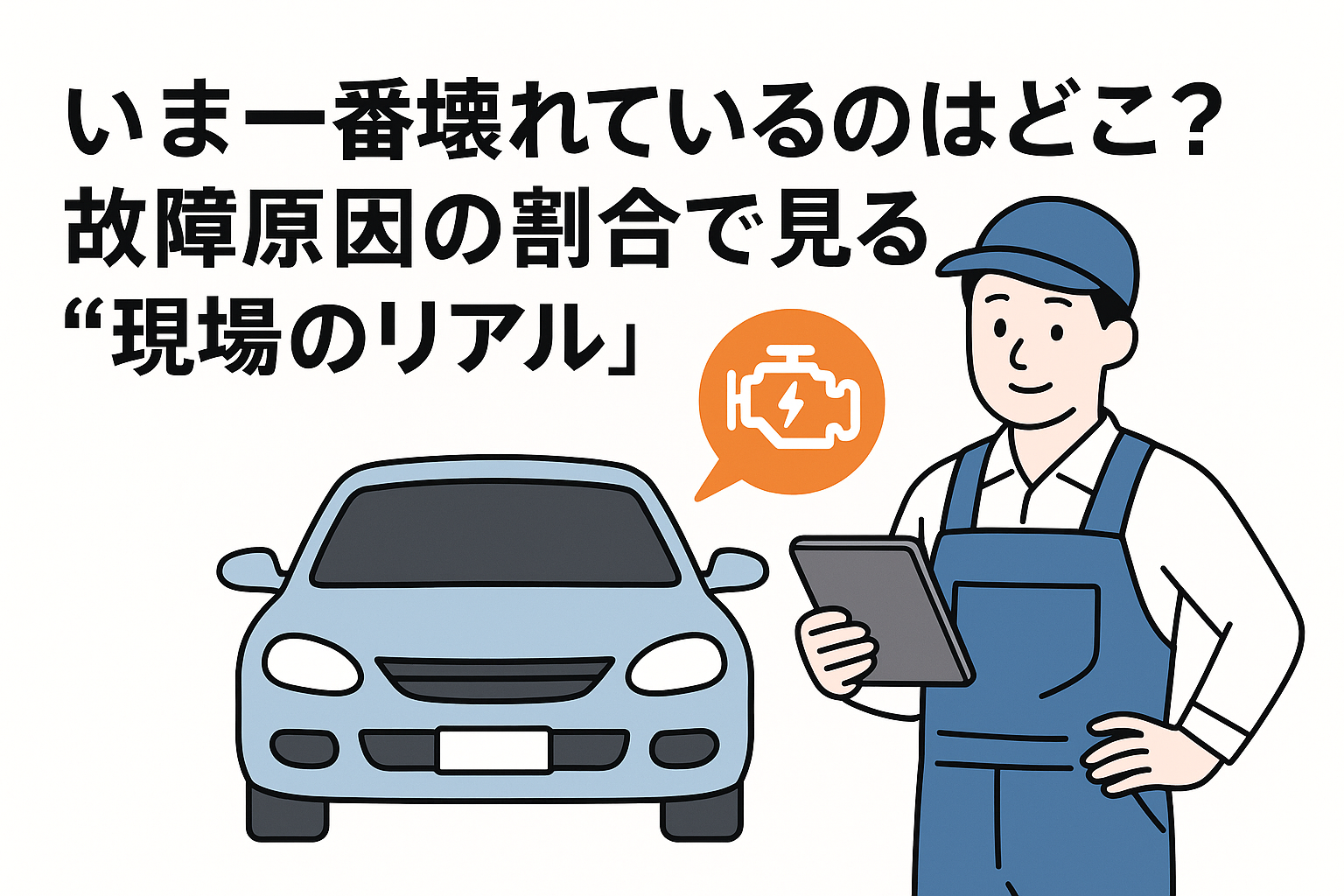 いま一番壊れているのはどこ?故障原因の割合で見る“現場のリアル”