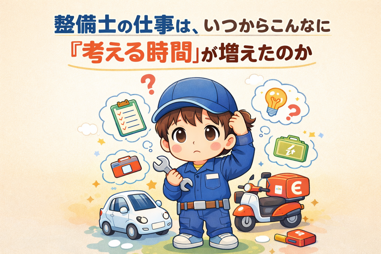 整備士の仕事は、いつからこんなに「考える時間」が増えたのか