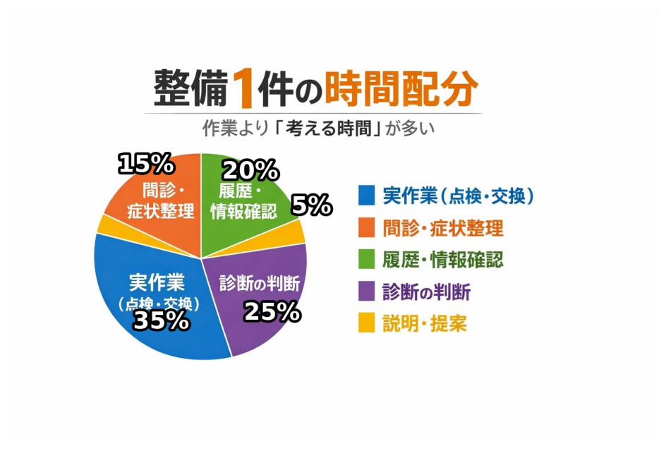 整備士の仕事は、いつからこんなに「考える時間」が増えたのか