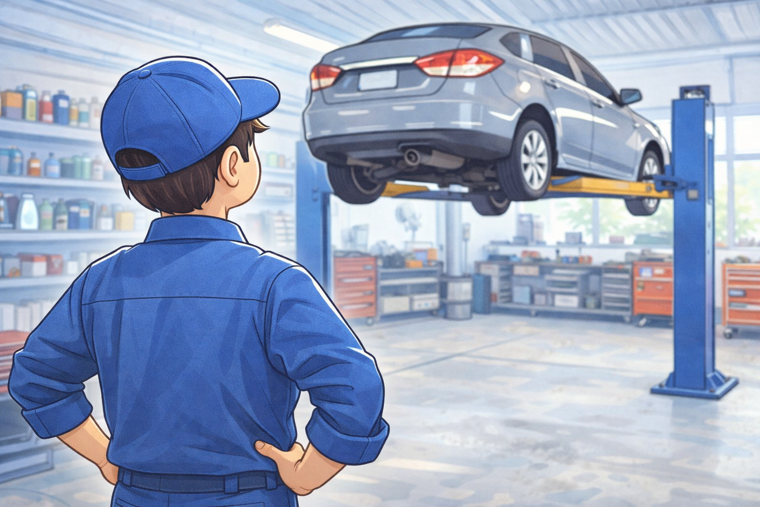 整備工場で一番フル稼働しているのは、工具でも車でもなく口だった